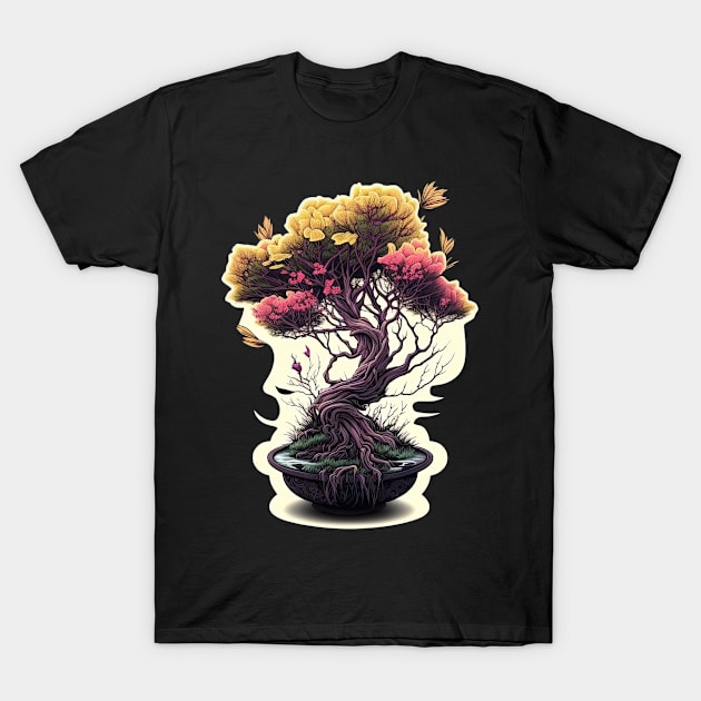 Surreal Tulip Bonsai T-Shirt by Ronin Creations